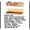 4026fd1b-ffae-4385-bbfa-0383688eff3d Raw Classic Connoisseur King Size Slim Rolling Papers & Tips 110mm Raw rolling paper + Tips