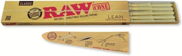 RAW PRE ROLLED CONE KINGSIZE LEAN