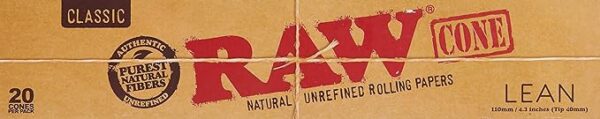 RAW PRE ROLLED CONE KINGSIZE LEAN