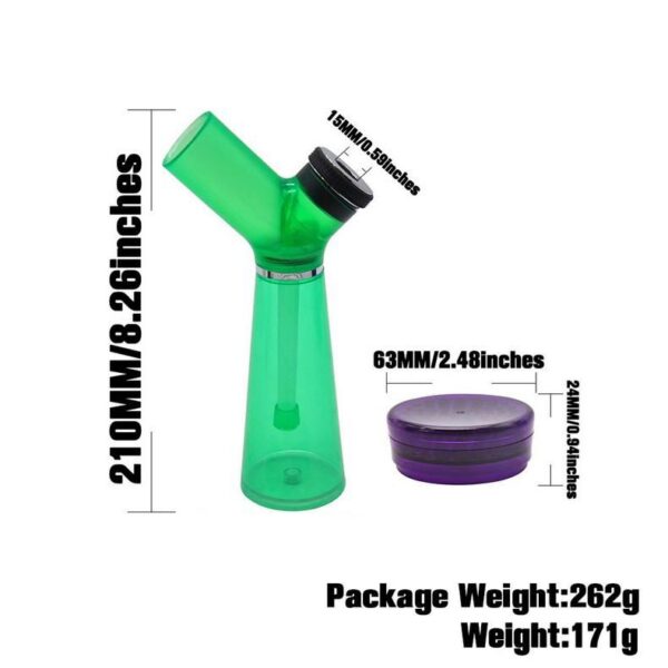 ACRYLIC BONG WITH GRINDER