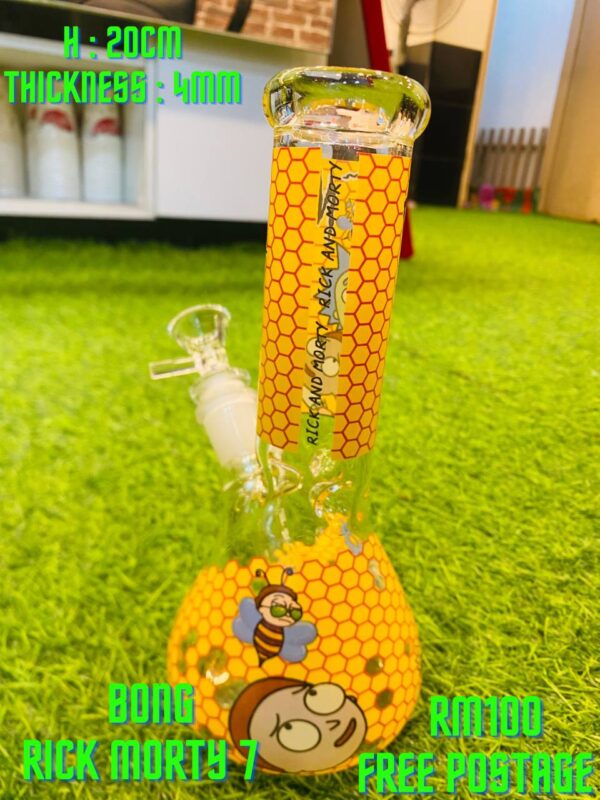 GLASS BONG RICK MORTY 7 20CM