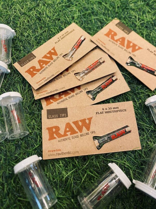 054b794f-75f5-44d4-b2b5-53e336fad2db RAW Glass Filter Tip Mouthpiece (Flat / Round) for Rolling Papers