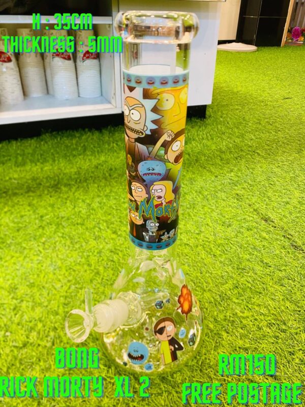 GLASS BONG RICK MORTY XL2 35CM