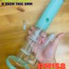GLASS BONG STRAIGHT BAMBOO 35CM