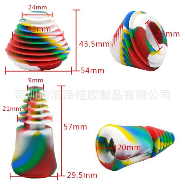 13ad5a52-3880-4bcf-925d-ff1a8e353b0d Glass Hookah Anti-dust Leak-proof Silicone Bottle Stopper Silicone Stopper Sealing Silicone Plug Hookah
