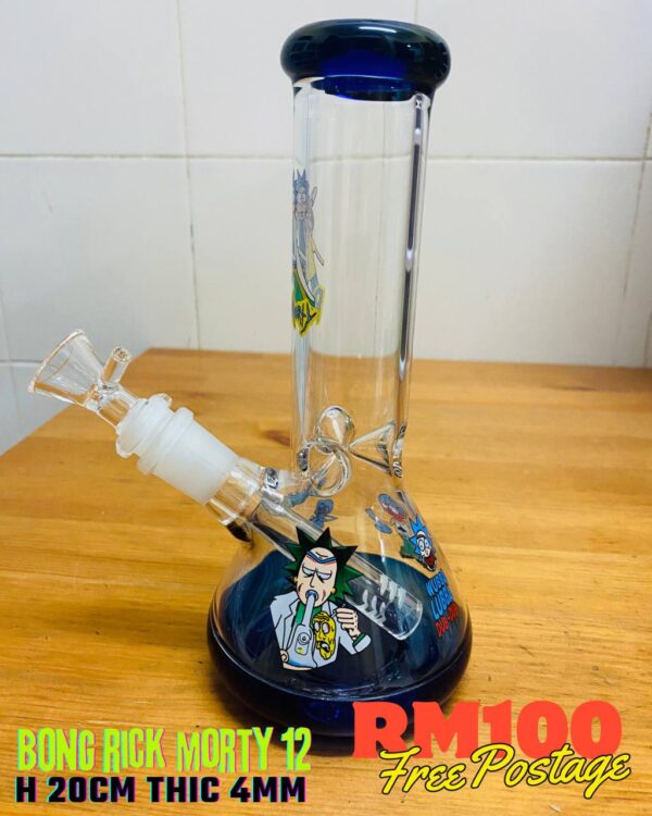 GLASS BONG RICK MORTY 12 20CM