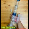 GLASS BONG STRAIGHT WITH FILTER XL 46CM
