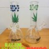 GLASS BONG LEAF STONER DOT 21CM