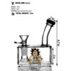 GLASS BONG MINI RICK AND MORTY 12CM