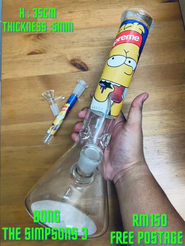 GLASS BONG THE SIMPSONS 3 35CM