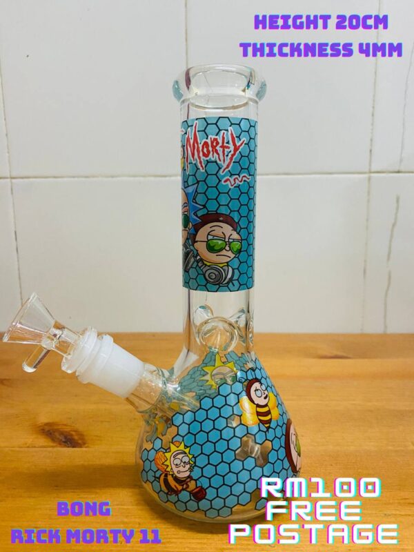 GLASS BONG RICK MORTY 11 20CM