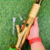 GLASS BONG METALLIC GOLD 35CM