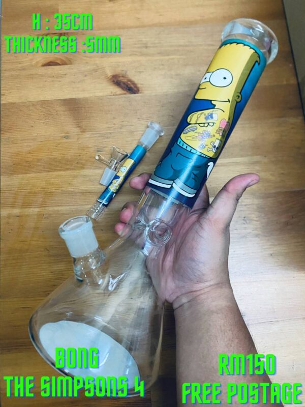 GLASS BONG THE SIMPSONS 4 35CM