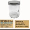 510c4887-d96b-45df-9913-54d4fa263d93 RAW Mason Glass Jar 6,10,16 oz