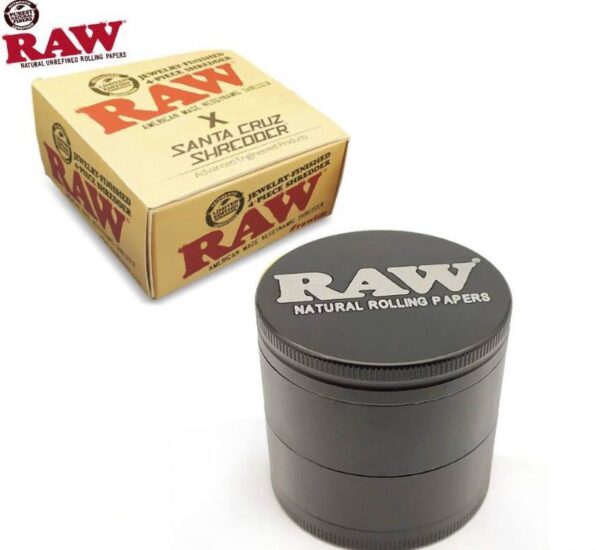 RAW X Santa Crux Jewelry Finished 4 Layer Shredder Aluminium Grinder 52mm