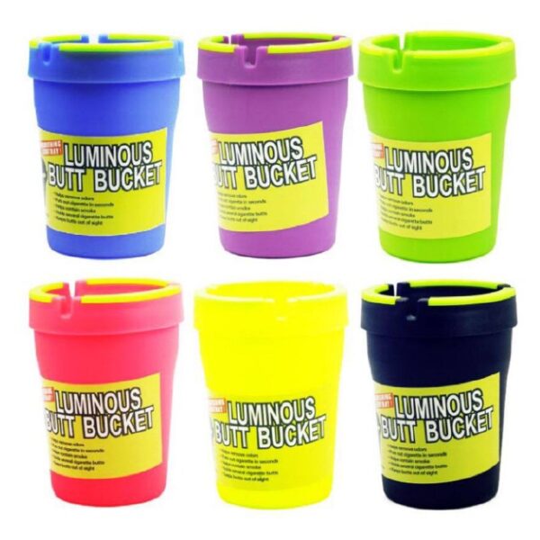 5c7d2690-bd98-4288-86a5-a7c66e56b91c Luminous butt bucket No Smell ASHTRAY Portable