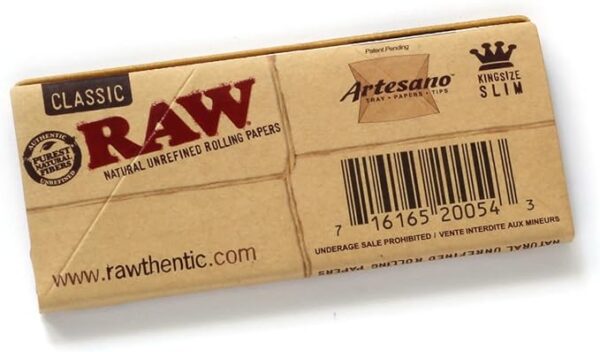 614vw7eoTHL._AC_SX679_ Rawthentic Raw Classic Artesano King size Slim 110mm ( Tray + Papers + Tip )