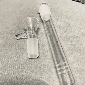 GLASS DOWNSTEM 12MM + GLASS BOWL 14MM