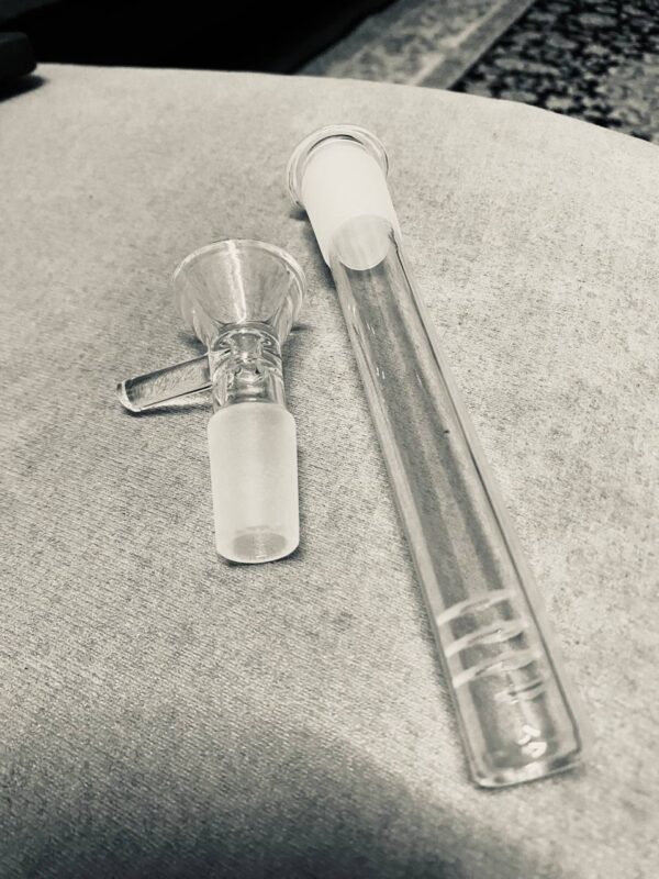 GLASS DOWNSTEM 12MM + GLASS BOWL 14MM