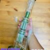 GLASS BONG STRAIGHT WITH DOUBLE FILTER XL 45CM