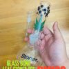 GLASS BONG LEAF STONER DOT 21CM