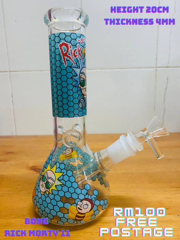 GLASS BONG RICK MORTY 11 20CM