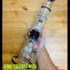 GLASS BONG STRAIGHT WITH DOUBLE FILTER XL 3 44CM