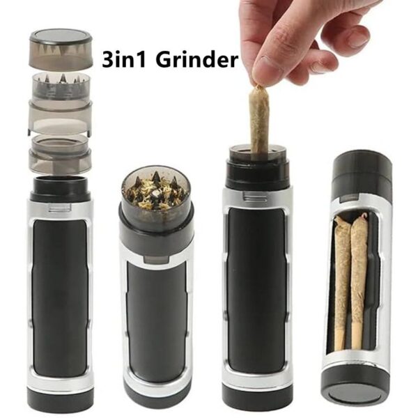 HERB GRINDER Cone Filler Storage 3in1