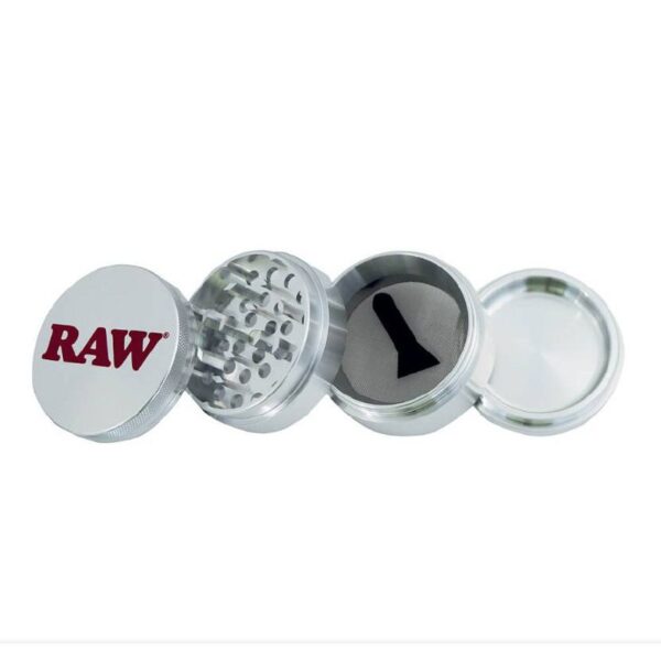 938c9dfe-1517-4e89-81b2-2827a0d428d1 RAW Grinder Aluminium 4 Layer Shredder Aluminium Grinder 55mm
