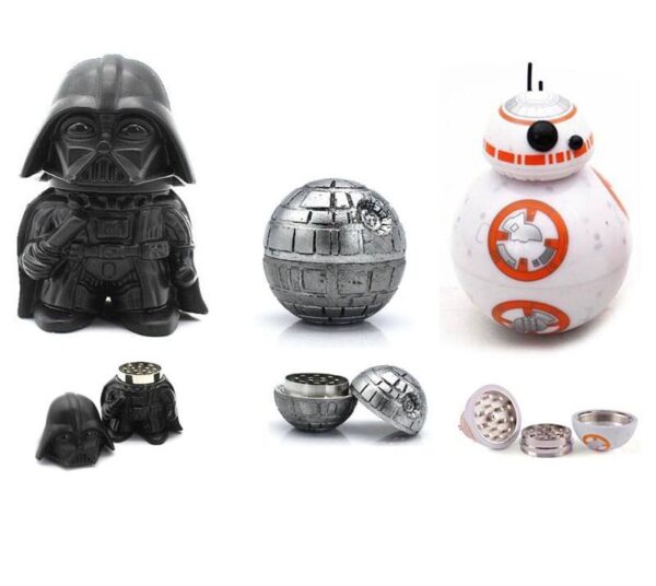 980d9d6d-3552-4578-a95b-badbb1d74459 GRINDER STAR WARS Darth Vader / Death Star / Robot BB8