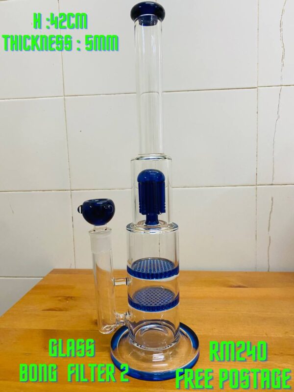 GLASS BONG FILTER 2 42CM