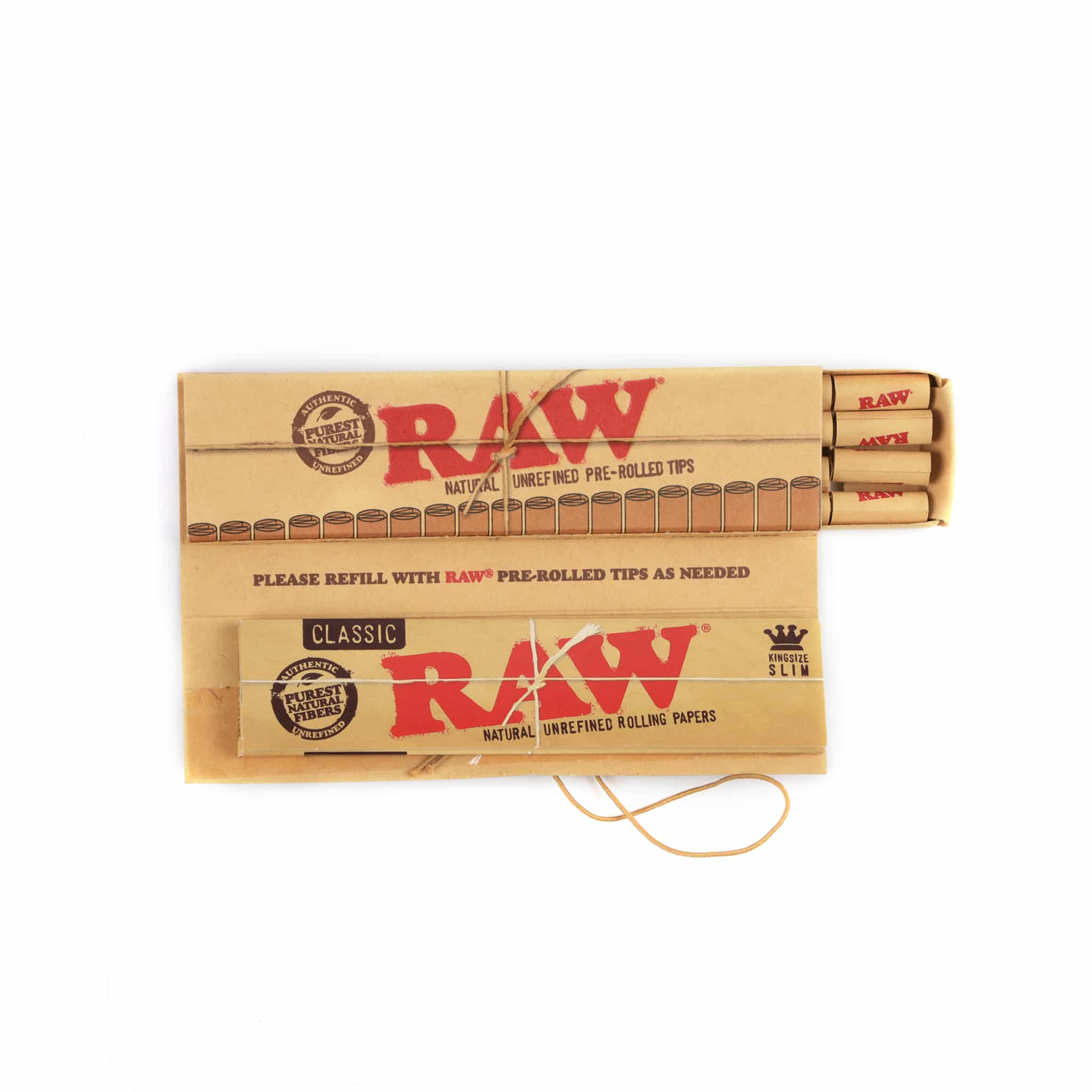 RAW CLASSIC CONNOISSEUR KINGSIZE SLIM + PRE-ROLLED TIPS - Image 5