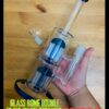 GLASS BONG DOUBLE FILTER BLUE STRAIGHT 32CM