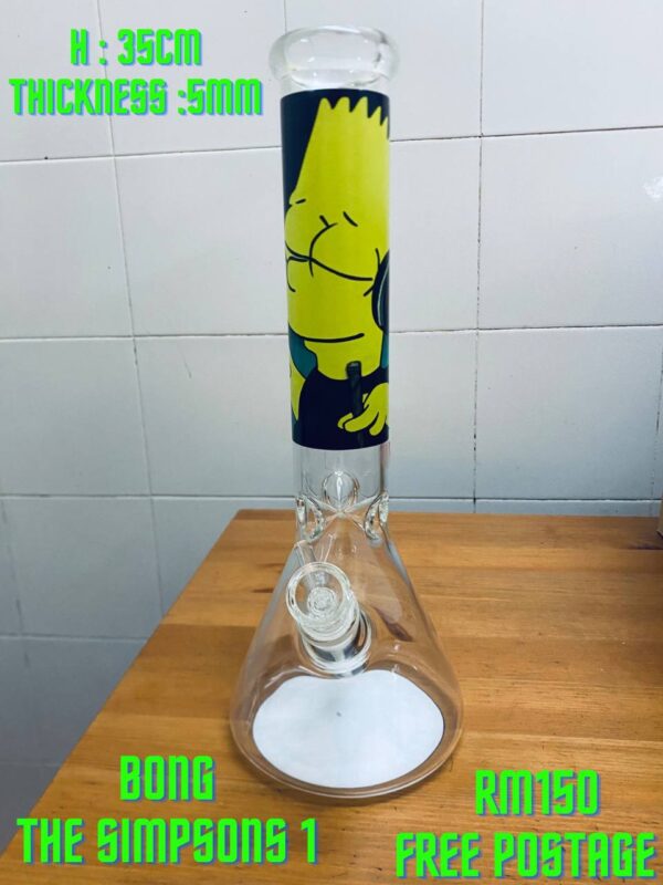 GLASS BONG THE SIMPSONS 1 35CM