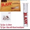 aa002370-07f0-49e4-b2b0-ebede7e90fe2 RAW Glass Filter Tip Mouthpiece (Flat / Round) for Rolling Papers