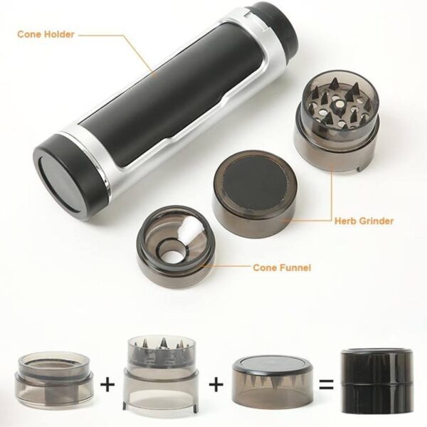 HERB GRINDER Cone Filler Storage 3in1