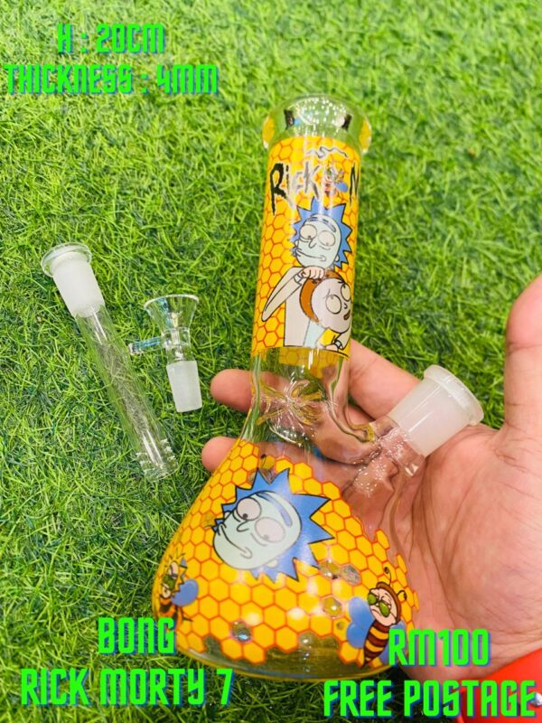 GLASS BONG RICK MORTY 7 20CM