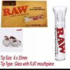 b80a65c3-1b76-4d4f-a6e3-a6da3db77713 RAW Glass Filter Tip Mouthpiece (Flat / Round) for Rolling Papers