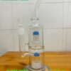 GLASS BONG DOUBLE FILTER BLUE 32CM