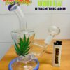 GLASS BONG MINI BENDER LEAF 18CM