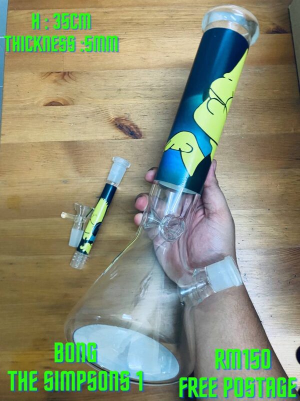 GLASS BONG THE SIMPSONS 1 35CM