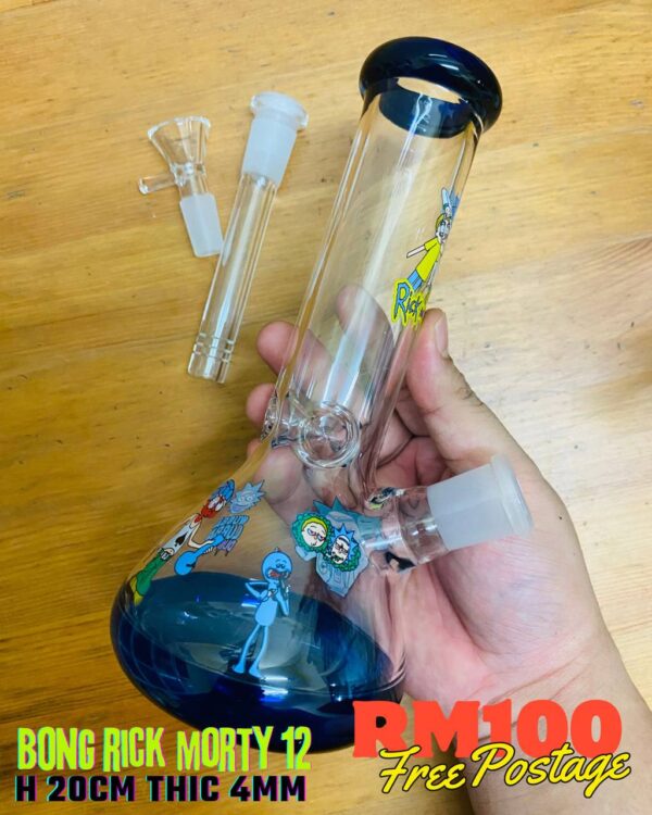 GLASS BONG RICK MORTY 12 20CM