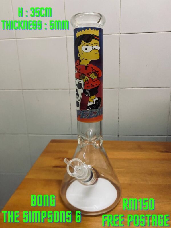 GLASS BONG THE SIMPSONS 6 35CM