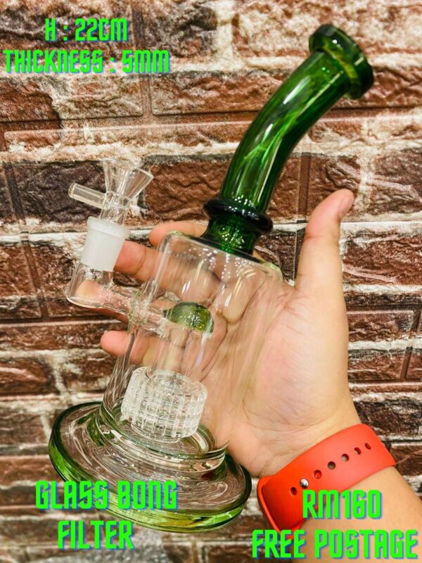 GLASS BONG FILTER 22CM