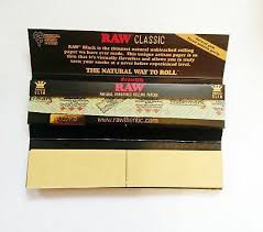 Rawthentic Black Classic Connoisseur King Size Slim Rolling Papers & Tips 110mm - Image 4