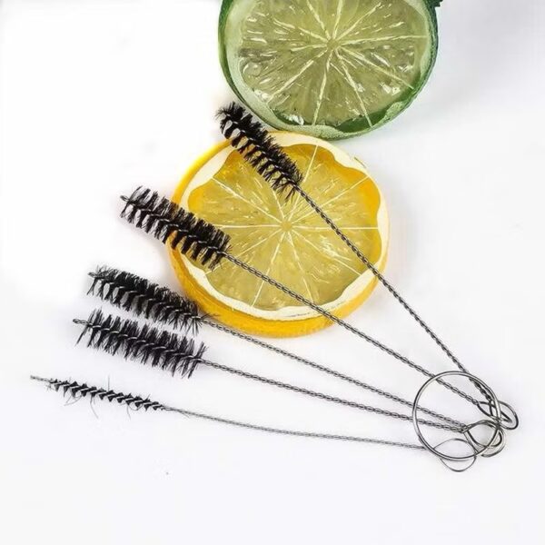 Mini Cleaning Brush Glass Tube Pipe Brush Cleaning Straws Tools 1set/5pc