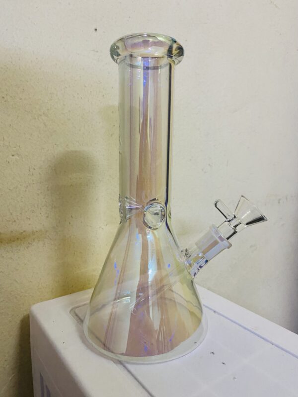 GLASS BONG IRIDESCENT (2) 20CM