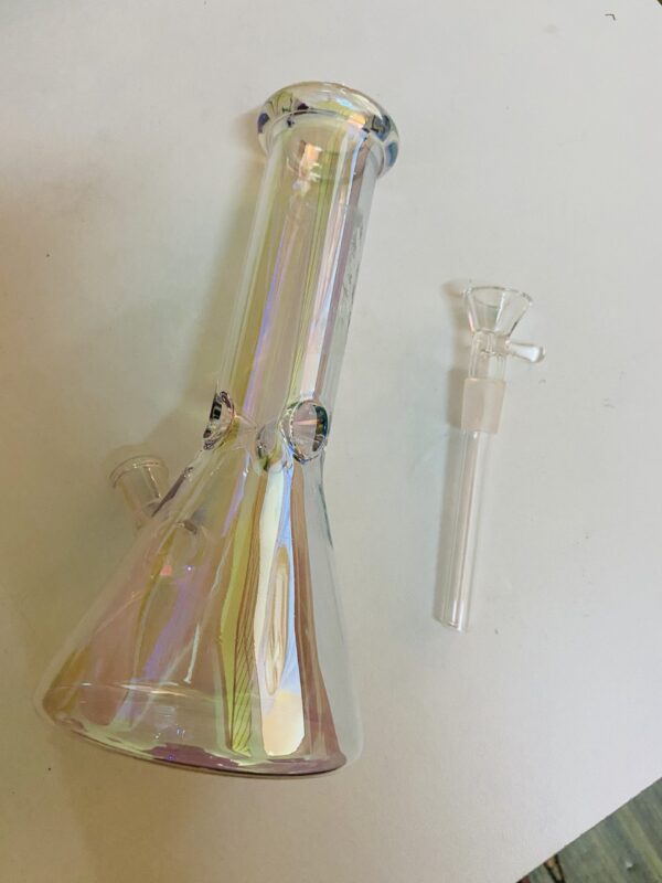GLASS BONG IRIDESCENT (2) 20CM