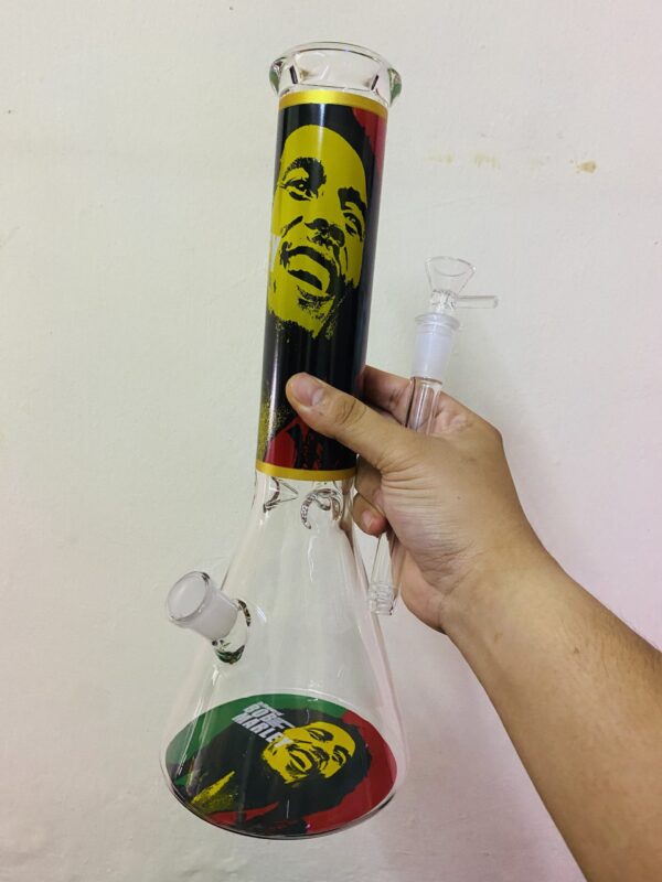 GLASS BONG BOB MARLEY XL 1 35CM