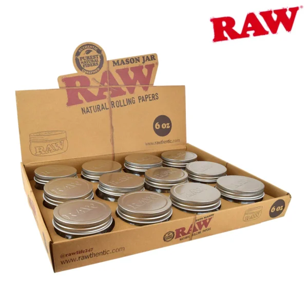 raw-mason-jar-06oz-display RAW Mason Glass Jar 6,10,16 oz